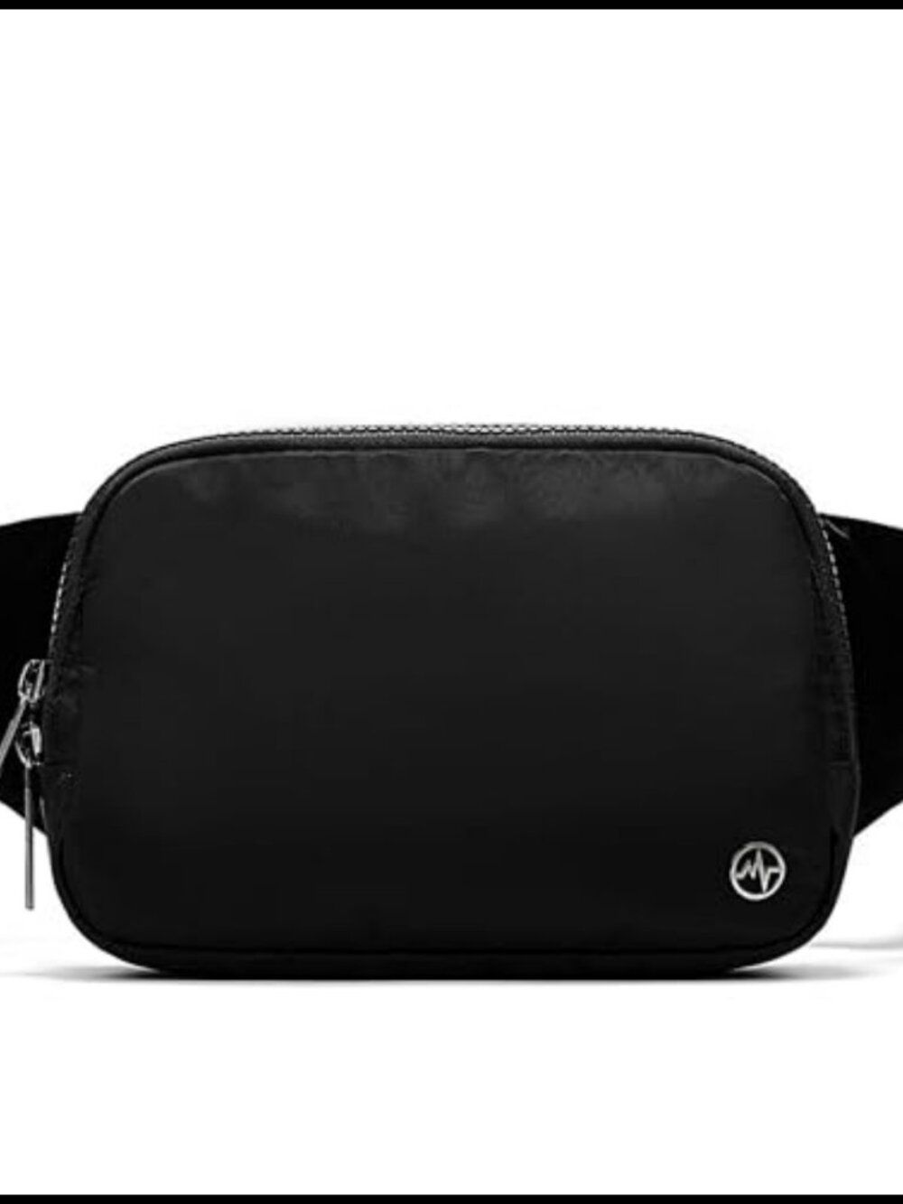 Nylon Belt Bag Large 2L Fanny Pack Adjustable Strap Crossbody Waist Pack